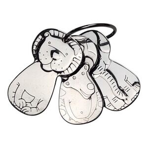 Kleynimals Baby Jangles Teething Toy Keys Stainless Steel Key Ring Zoo Animals